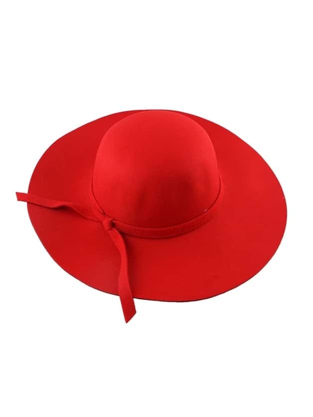 Ladies Fashion Party Hat Stylish Wool Felt Wide Brim Hat